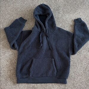 American Eagle Outfitters Fuzzy Black Hoodie